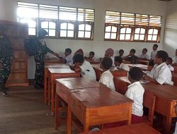 Prajurit TNI Motivasi Murid SD Inpres Dimbalip Serambakon Agar Semangat Belajar Raih Cita-Cita