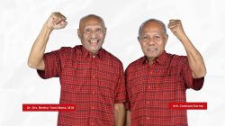 Pidato Perolehan Hasil Suara Sementara Calon Gubernur Papua Nomor Urut 01 Dr Tomi Mano