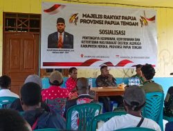 Ketua MRP Papua Tengah Agus Anggaibak Gelar Sosialisasi Soal Kamtibmas di Distrik Agimuga
