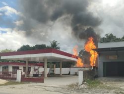 Kebakaran Menimpa Agen Premium dan Minyak Solar Bunyom, Begini Nasib Operator yang Tersambar Api