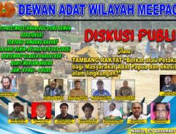 Dewan Adat Wilayah Meepago Gelar Diskusi Publik tentang Tambang Rakyat di Provinsi Papua Tengah
