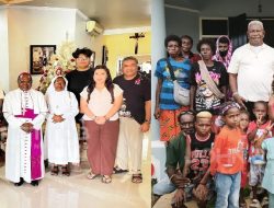 Sambut Silaturahmi Uskup Timika dan Warga Mimika, Bupati John Rettob: Kiranya Tuhan Berkati Kita Semua