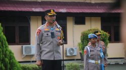 Pimpin Apel Perdana Sebagai Kapolres Jayapura, Vox Dei Tegaskan Disiplin dan Pelayanan Prima