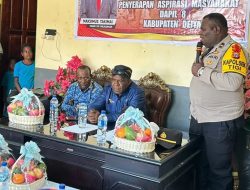 Anggota DPR Papua Tengah Takimai Reses di Deiyai, Bertemu Warga Dihadiri Kapolsek Tigi Paulus