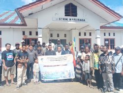 Mahasiswa Tolikara di Sulawesi Utara Salurkan Bantuan untuk Korban Kebakaran di Distrik Karubaga