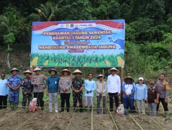 Polda Papua Gelar Penanaman Jagung Serentak Dukung Swasembada Jagung di Kabupaten Jayapura