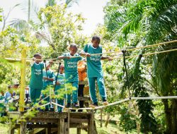 Puluhan Siswa Sekolah Rakyat Terintegrasi Jayapura Ikuti Outbound di Makodam Cenderawasih