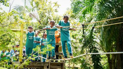 Puluhan Siswa Sekolah Rakyat Terintegrasi Jayapura Ikuti Outbound di Makodam Cenderawasih