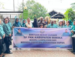 TP PKK Mimika Salurkan Bantuan Hewan Kurban ke Yayasan Arrahmah Jelang Idhul Adha 1447 Hijriyah