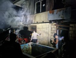 Kepolisian Resor Jayapura Respon Cepat Peristiwa Kebakaran Rumah di Kawasan Kemiri, Distrik Waibu