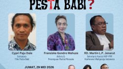 Cypri Dale dan Fransiska Mahuze Tampil Dalam Talkshow Di Mana Kita dalam Film Pesta Babi?