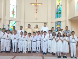 15 Anak Terima Sakramen Komuni Pertama di Gereja Santo Agustinus Paroki Halim Perdanakusuma
