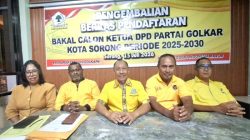 Jelang Musda ke-VI Partai Golkar Kota Sorong, Hanya Satu Bakal Calon yang Lolos Tahap Verifikasi