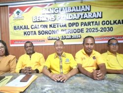 Jelang Musda ke-VI Partai Golkar Kota Sorong, Hanya Satu Bakal Calon yang Lolos Tahap Verifikasi