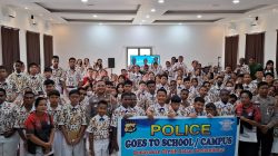 Polres Jayapura Edukasi Pelajar SMP Kristen Kalam Kudus Sentani Melalui Program Police Goes to School