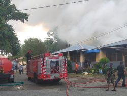 Polres Jayapura Lakukan Penyelidikan Kebakaran Kantor Panti Asuhan Kerahiman Hawai Sentani