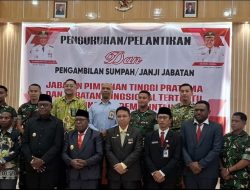 Bupati Johannes Rettob Lantik Tiga Pejabat Baru di Lingkup Pemerintah Kabupaten Mimika