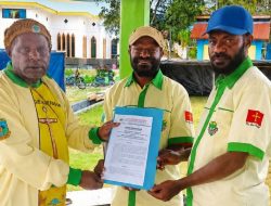 Pegiat Literasi Papua Tengah Alex Giyai Nahkodai Pemuda Katolik Komisariat Cabang Kabupaten Deiyai