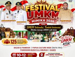 Pemkab Mimika Perkuat Ekonomi Kerakyatan Melalui Festival Usaha Mikro, Kecil dan Menengah 2026
