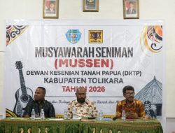 Wakil Bupati Yotam Wonda Nahkodai Dewan Kesenian Tanah Papua Kabupaten Tolikara Periode 2026–2031