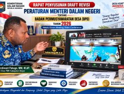 Kepala Dinas PMK Deiyai Ferdinant Pakage Rapat Bersama Jajaran Kemendagri dan Kementerian Desa