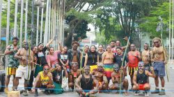 Pelajar dan Mahasiswa asal Moni, Kabupaten Intan Jaya Gelar Pentas Seni di Alun Alun Kota Bandung