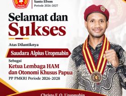 Mahasiswa UKSW asal Papua Pegunungan Alpius Uropmabin Masuk Struktur Pengurus Pusat PMKRI