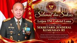 Mantan Pangdam Kasuari Letjen TNI Gabriel Lema Jabat Sekretaris Jenderal Kementerian Pertahanan