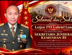 Mantan Pangdam Kasuari Letjen TNI Gabriel Lema Jabat Sekretaris Jenderal Kementerian Pertahanan