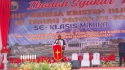 Bupati Mimika John Rettob Sebut GKI di Tanah Papua Bagian Penting Dalam Sejarah Masyarakat Papua