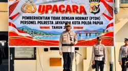 Pimpin Upacara PTDH, Kapolresta Maclarimboen: Momentum Ingatkan Personel Jaga Integritas